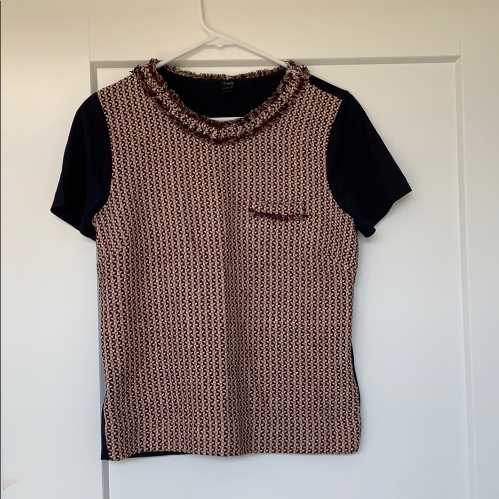 J.Crew Tweed-front Tee